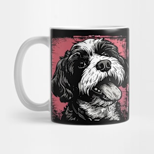 Retro Art Shih Tzu Dog Lover Mug